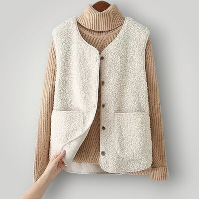 Colette - Elegant Fleece Layering Vest