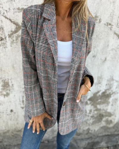 Abby - Classic Checked Blazer