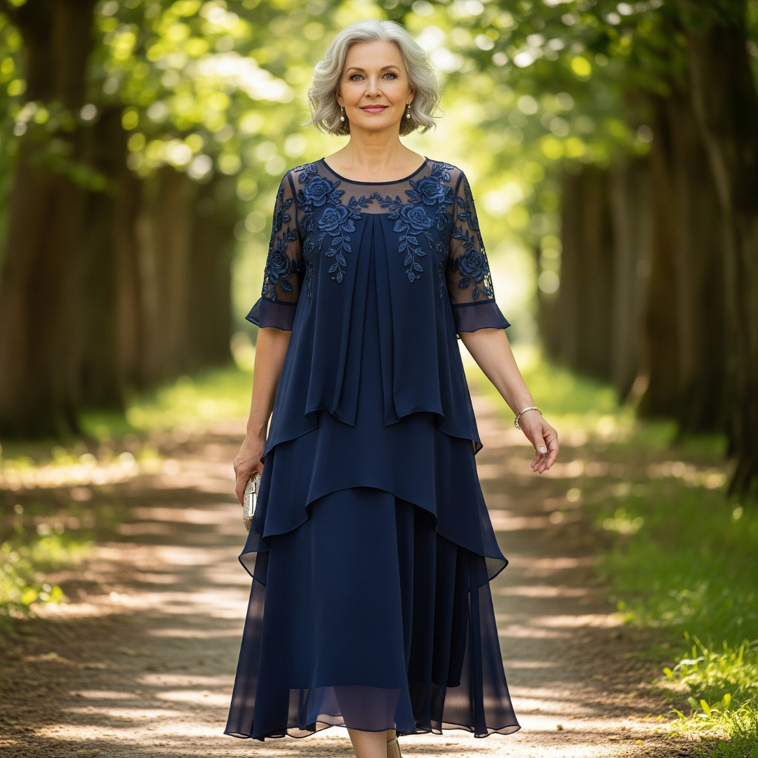 Bernice - Elegant Three-Layer Dress