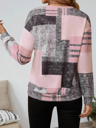 Anela - Retro Colourblock Sweatshirt