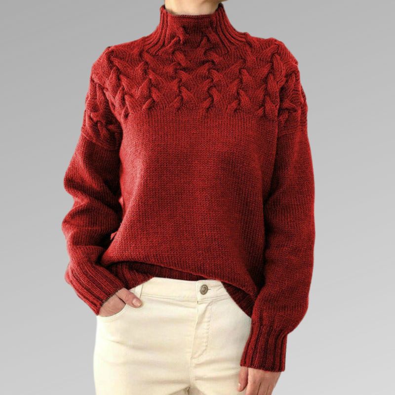 Ciana - Timeless Cable Knit Sweater
