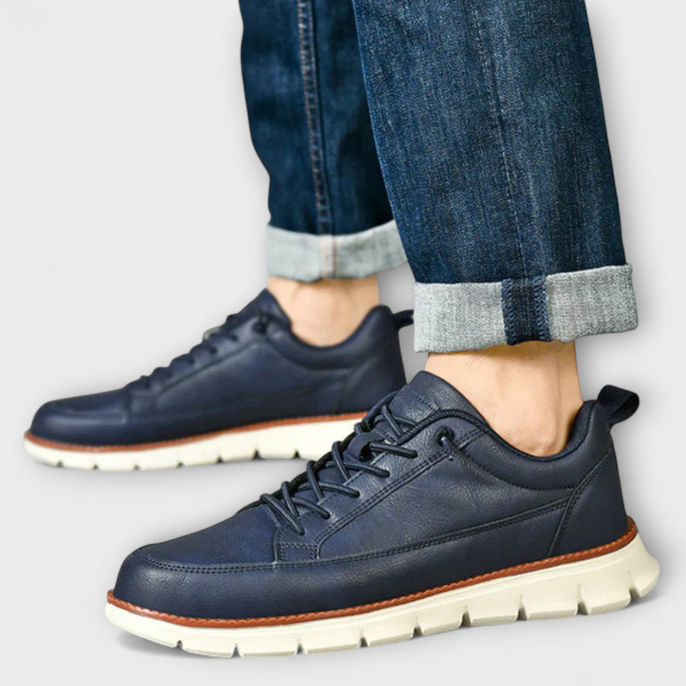 ALEXANDER | Stylish Leather Sneakers with Orthopaedic Comfort