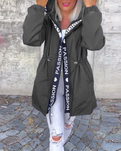 Amicie - Chic Hooded Trench Coat