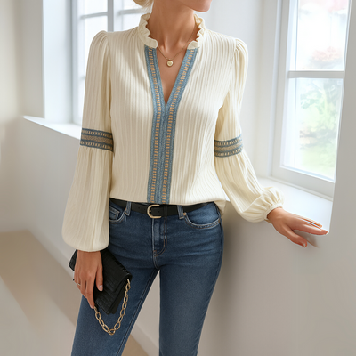 Petra - Elegant Lace Blouse