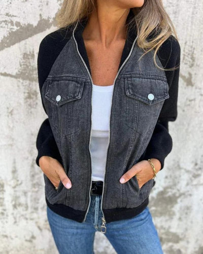 ANIDIA - Fashionable Denim Jacket