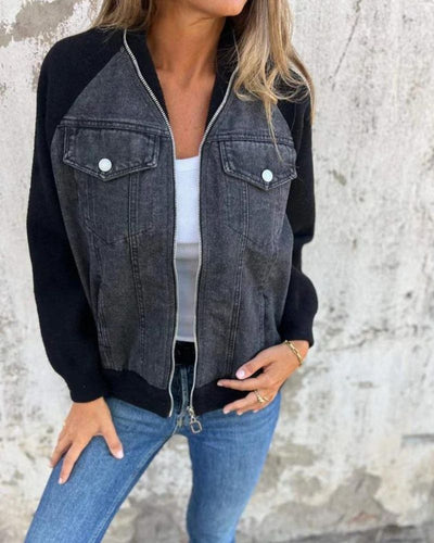 ANIDIA - Fashionable Denim Jacket