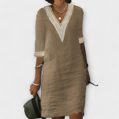 Emelia - Relaxed Cotton-Linen Dress