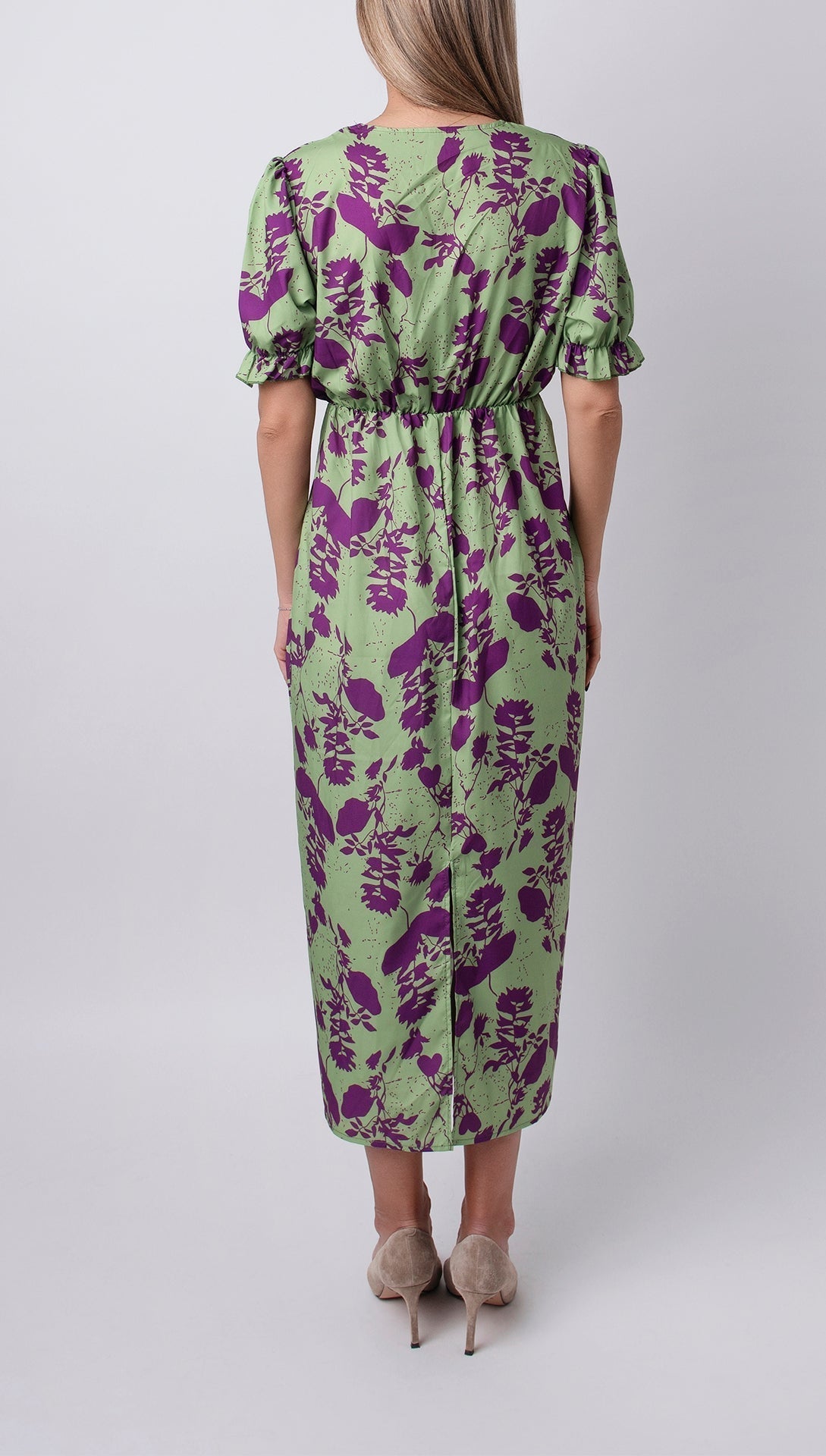 Carina - Elegant Floral Midi Dress