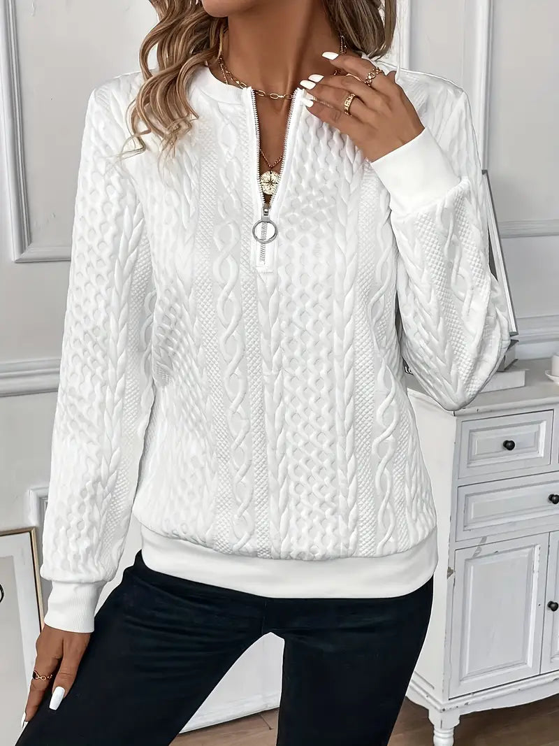 Lucia - Versatile Fall Zip Sweater
