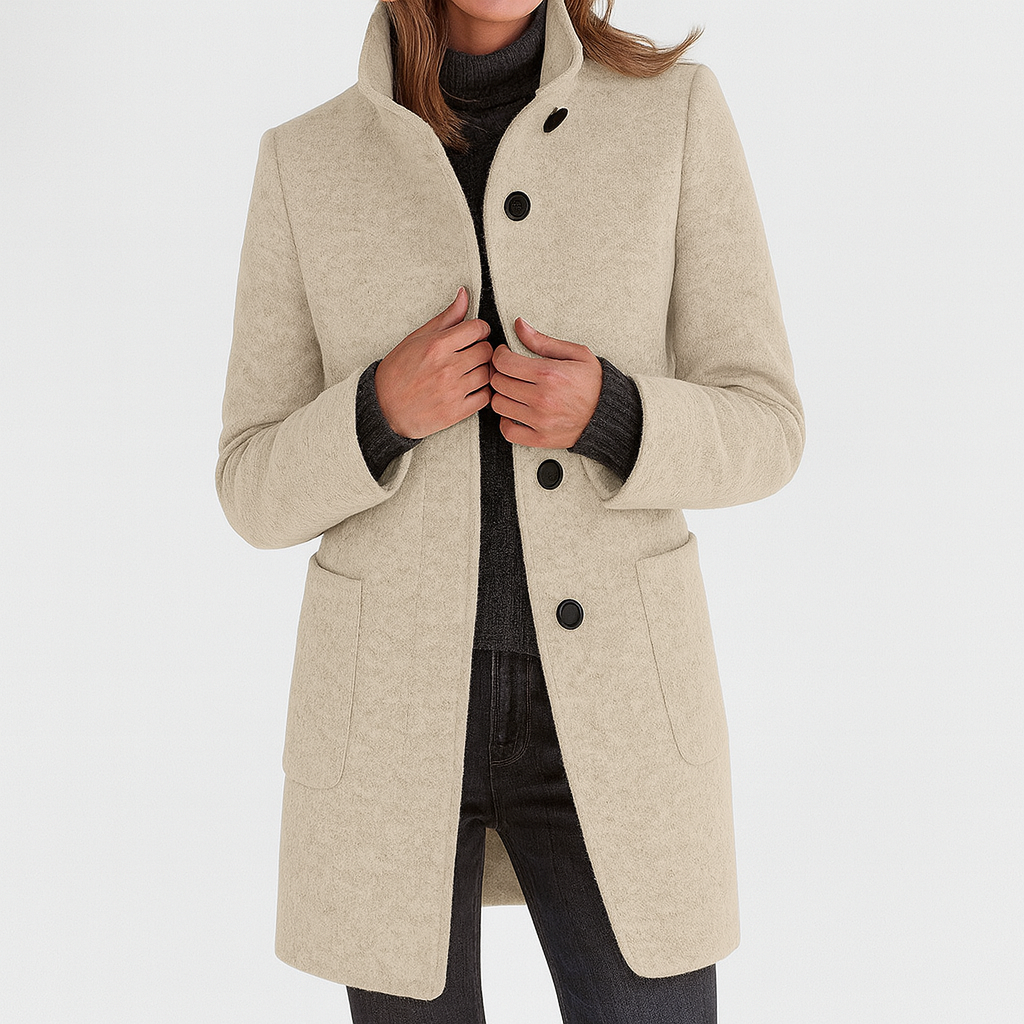 Marionne - Elegant Wool Blend Jacket
