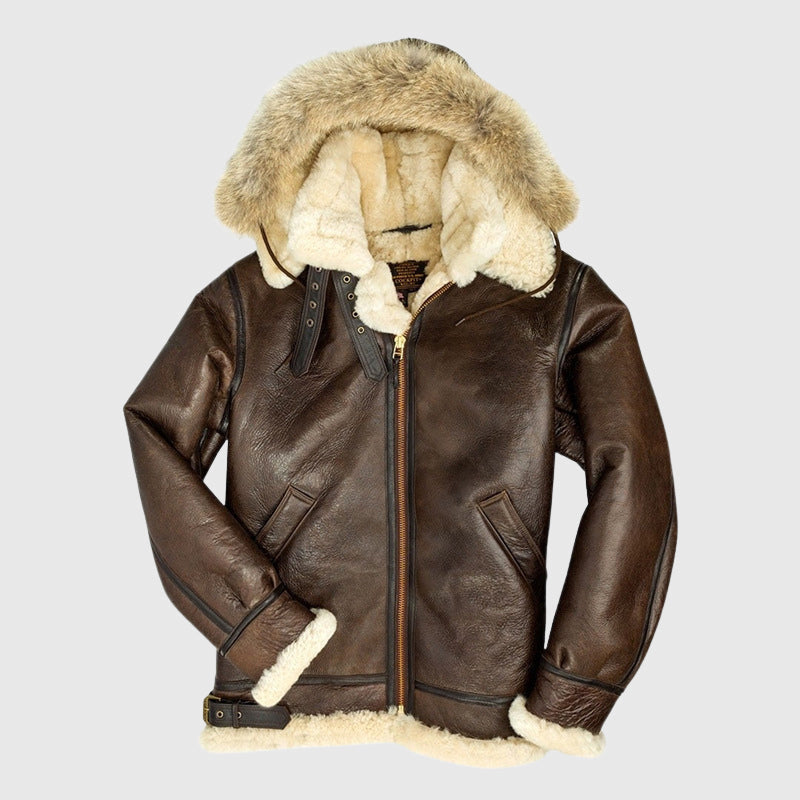 Davide Costa Fur Lined Pilot Jacket