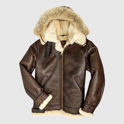 Davide Costa Fur Lined Pilot Jacket