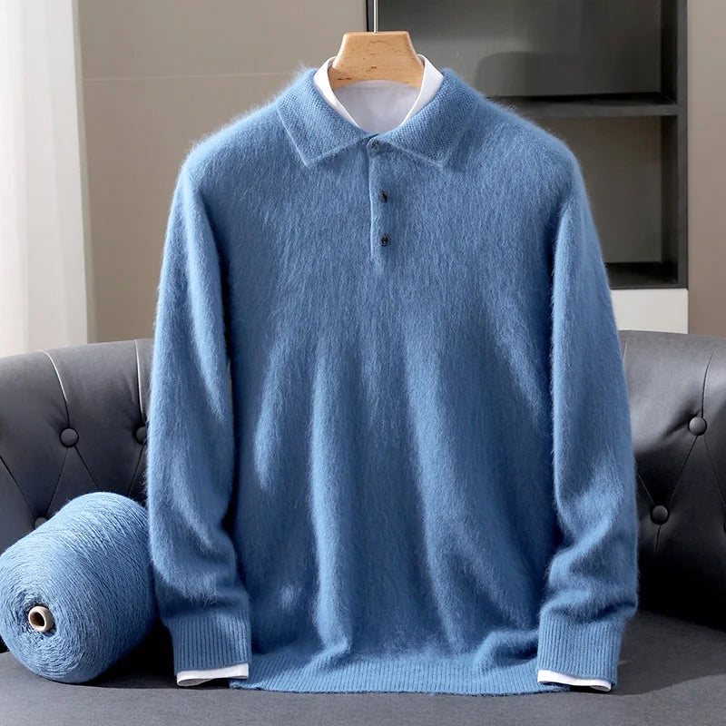 Davide Costa Cashmere Polo Sweater