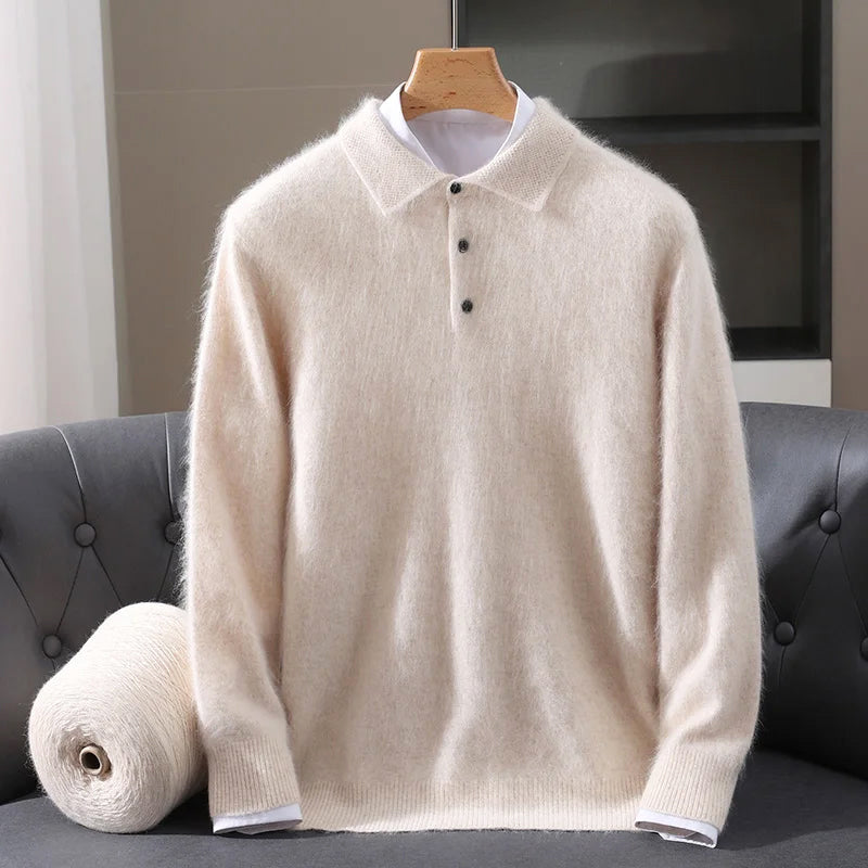 Davide Costa Cashmere Polo Sweater