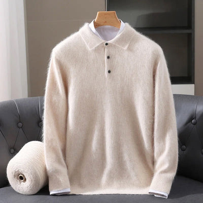 Davide Costa Cashmere Polo Sweater