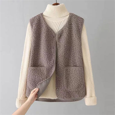 Colette - Elegant Fleece Layering Vest