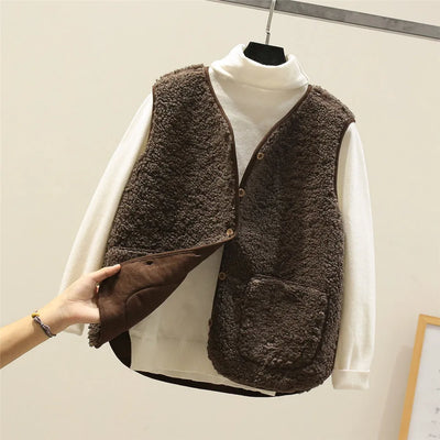 Colette - Elegant Fleece Layering Vest