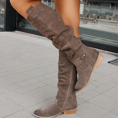 Lina – Comfortable, warm suede boots for women