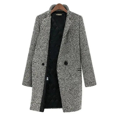 Audrey - Timeless Houndstooth Coat