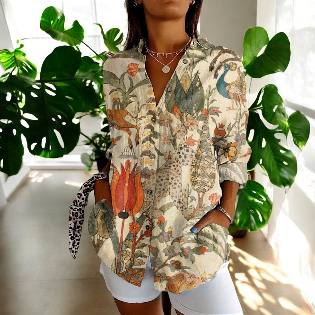 Kirsten - Timeless Floral Blouse