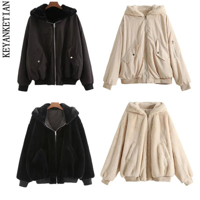 Anne - Reversible Winter Bomber Jacket