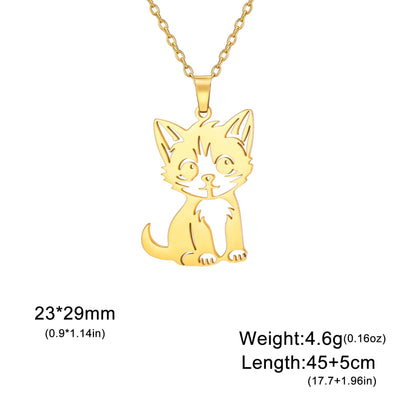 Kitty - Charming Stainless Steel Pendant