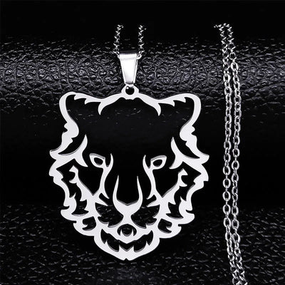 Wicca - Stylish Silver Cat Necklace