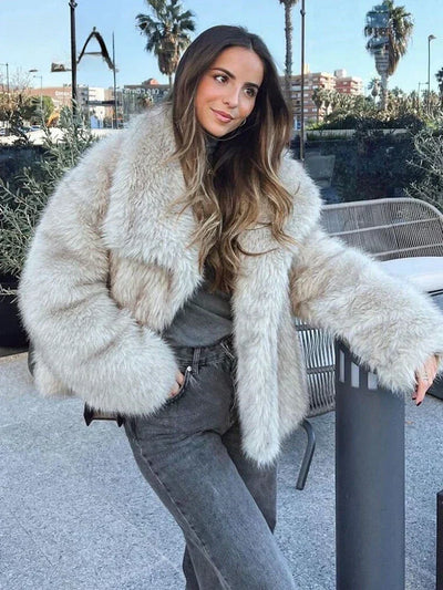 Aurora Luxe Faux Fur Coat