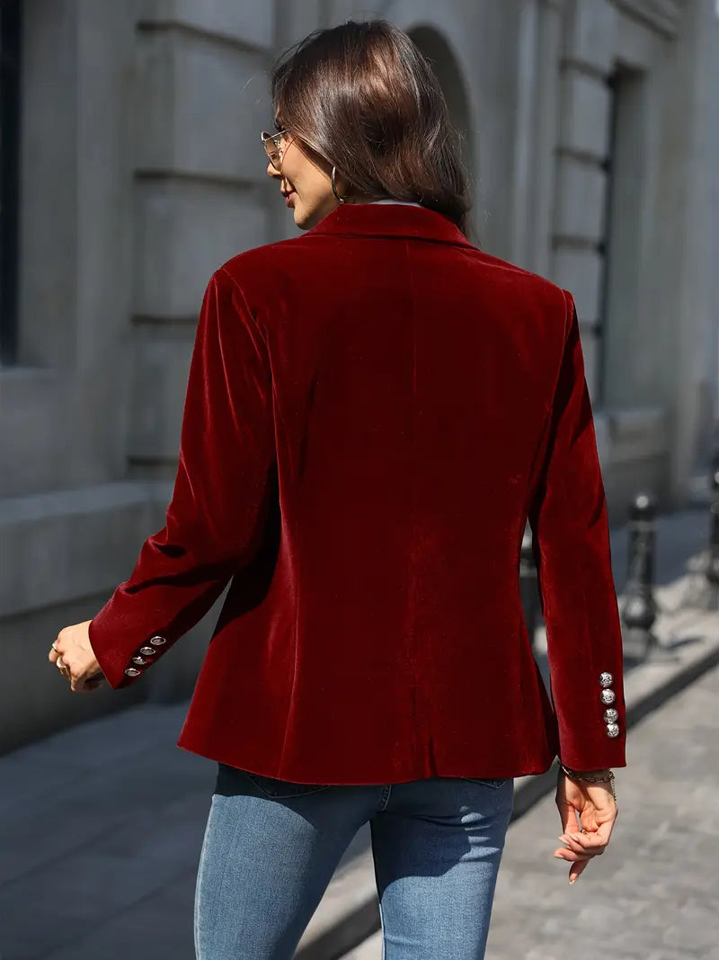 Isla - Elegant Velvet Blazer