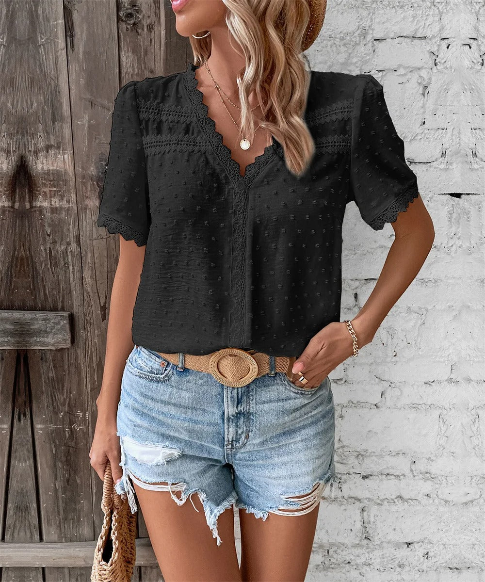 Maxine - Playful Polka Dot Blouse