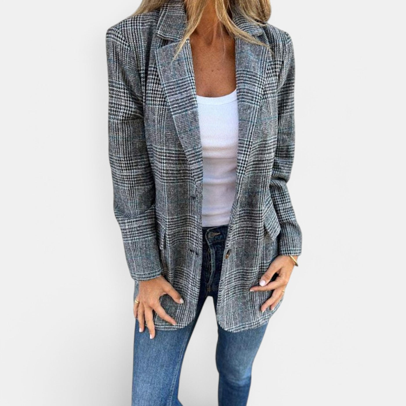 Abby - Classic Checked Blazer